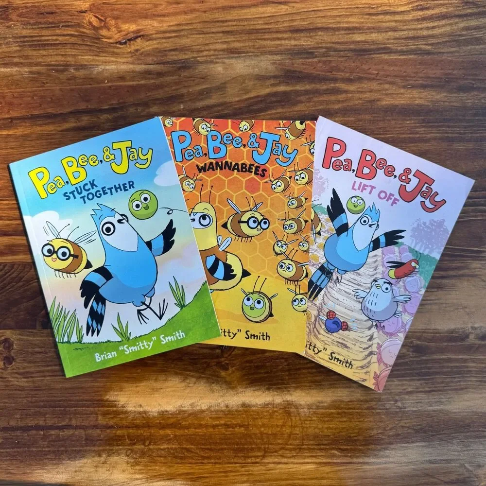Pea Bee & Jay Book Lot: Stuck Together, Wannabee, Lift Off Graphic Novels 6-10